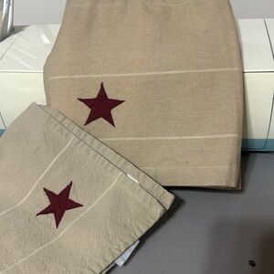 2 valances 64” X 14”